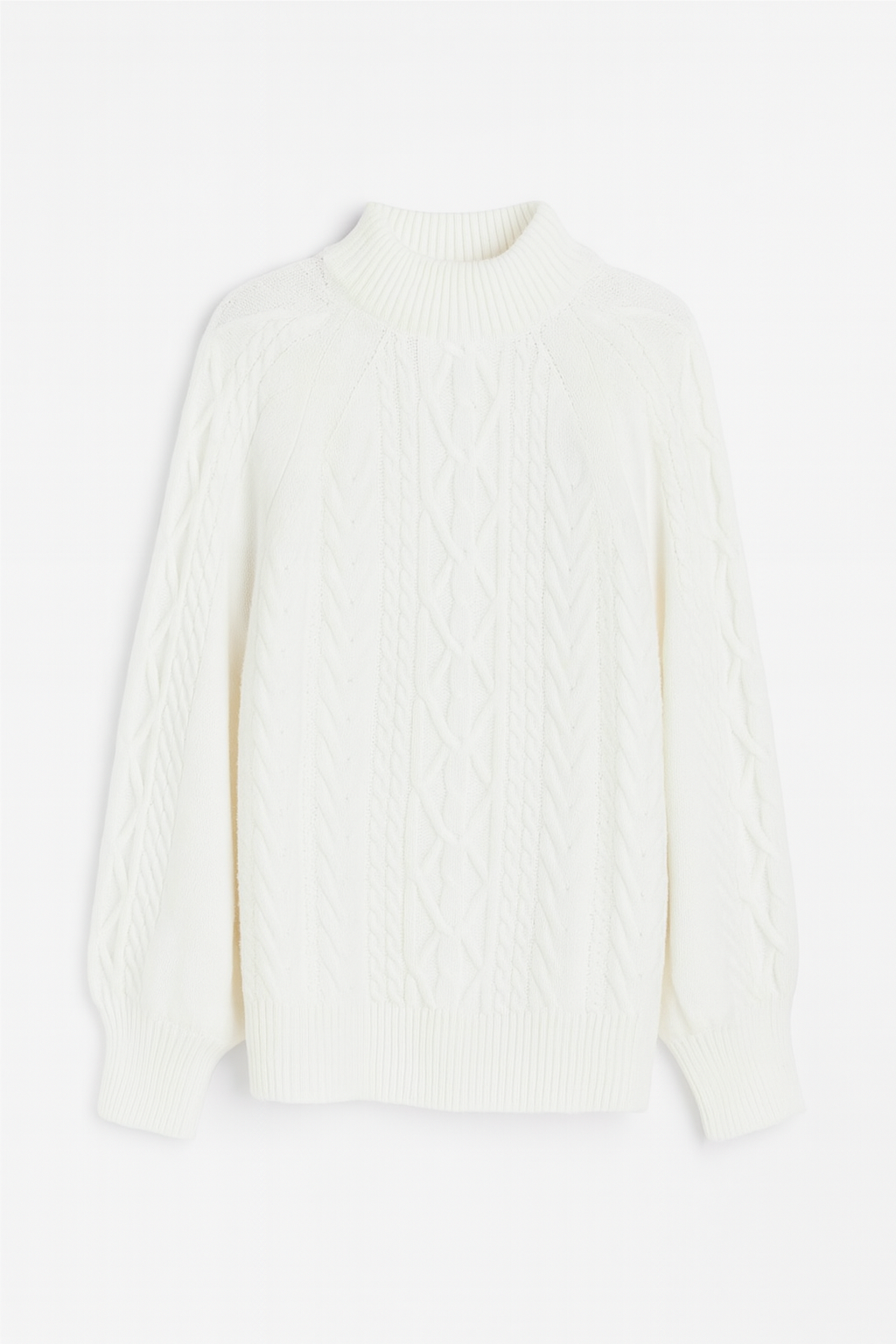 Sweter z Golfem o Luźnym Kroju | Pleciony Wzór | Miękka Dzianina na Chłodniejsze Dni