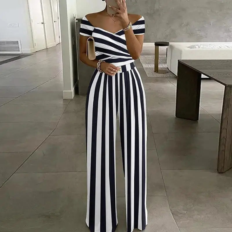 Calviera – elegancki kombinezon off-shoulder