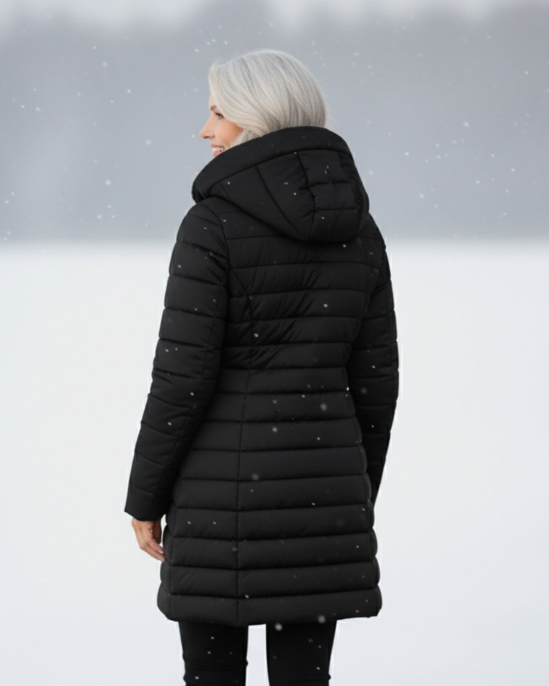 Julia | Pikowany płaszcz z podszewką z polaru