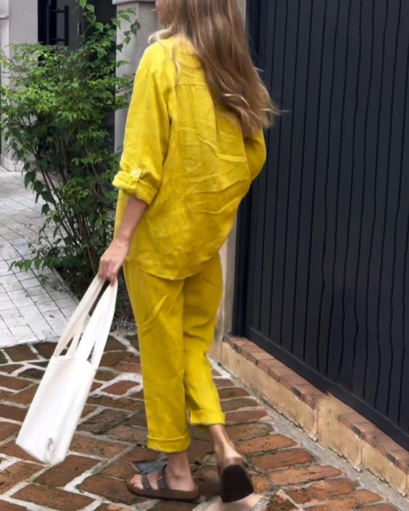 Ilona – lniany komplet komfortowy