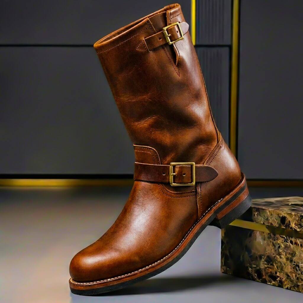 Bancroft | Skórzane Buty Vintage