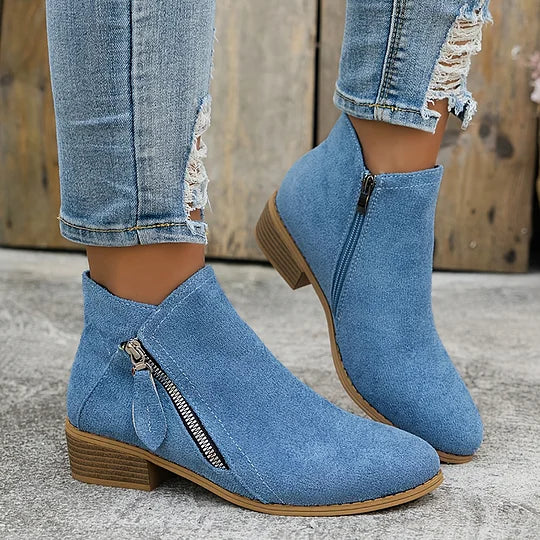 Inessa – Skórzane buty ortopedyczne za kostkę