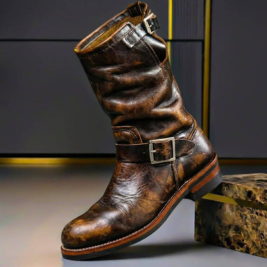 Bancroft | Skórzane Buty Vintage